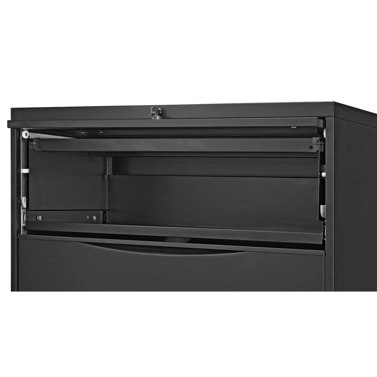 Black 5 Drawer Lateral File Cabinet W589558