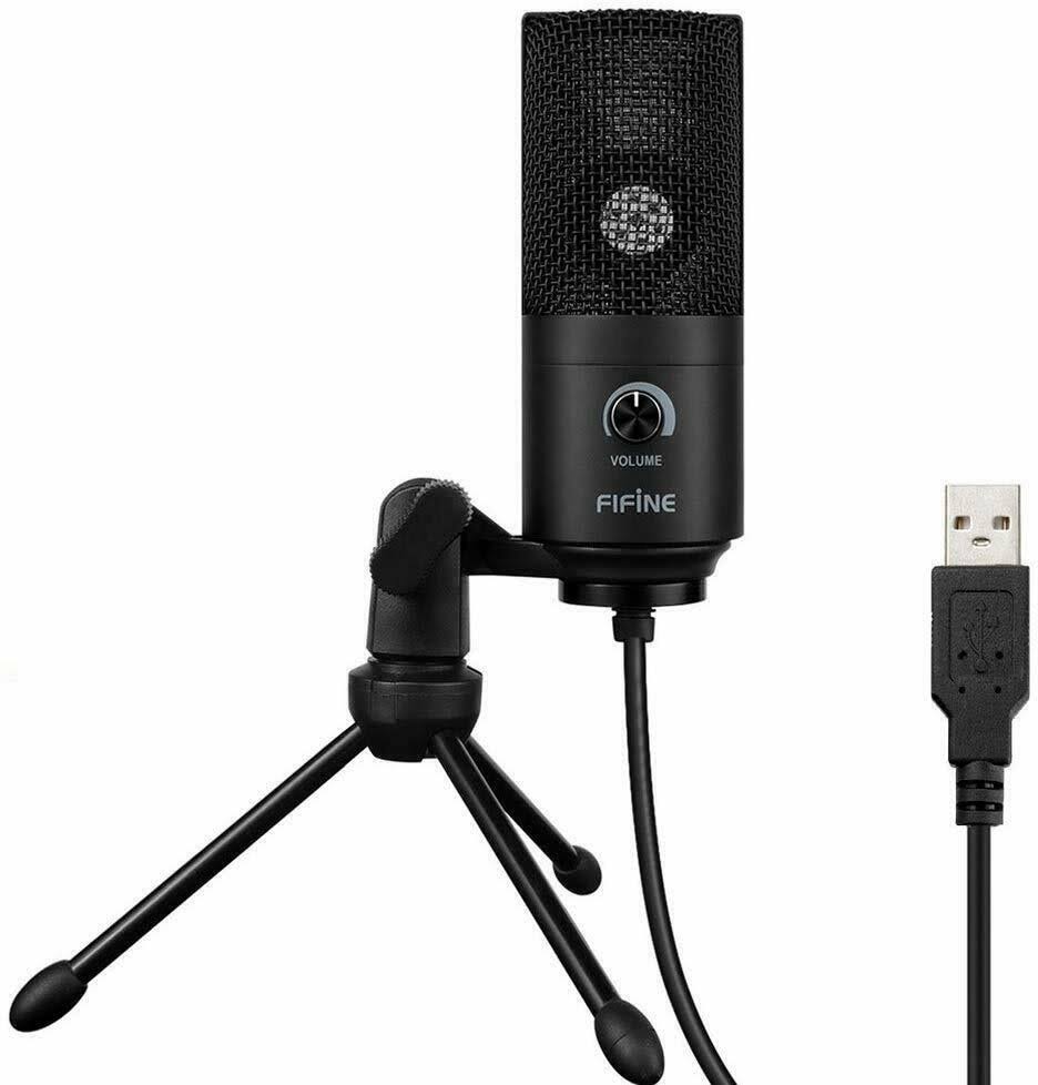 Black USB Condenser Microphone Y4421