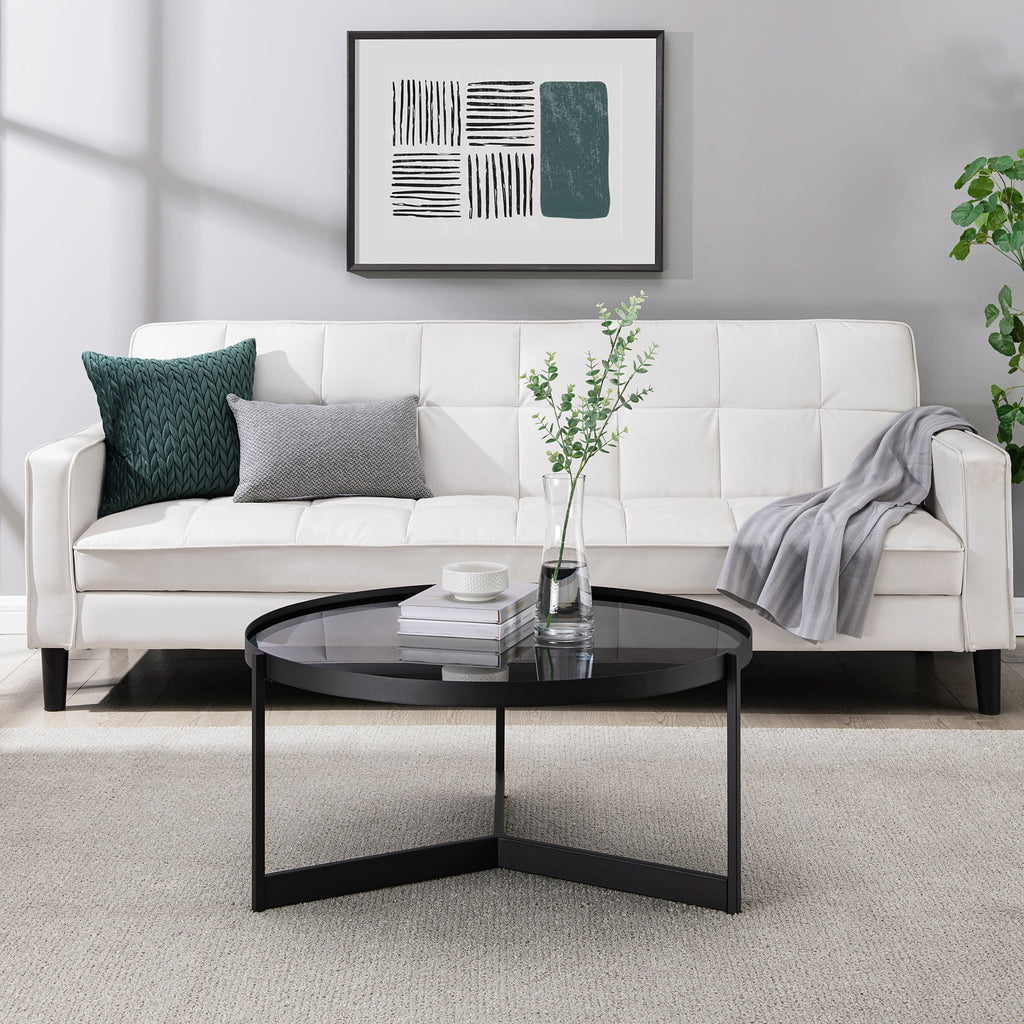 Metal and Glass Coffee Table M129