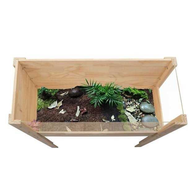 Wooden Tortoise Habitat with Waterproof Cloth I2478