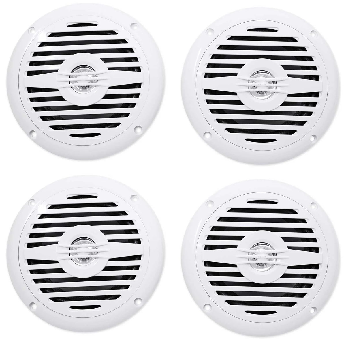 200 Watt Waterproof Marine Boat Speakers 2-Way White V5685