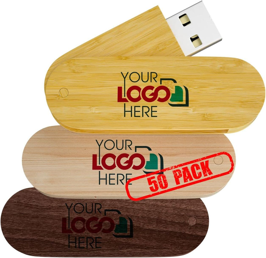 128MB Wooden USB 2.0 Flash Drive 100 Pack S1704