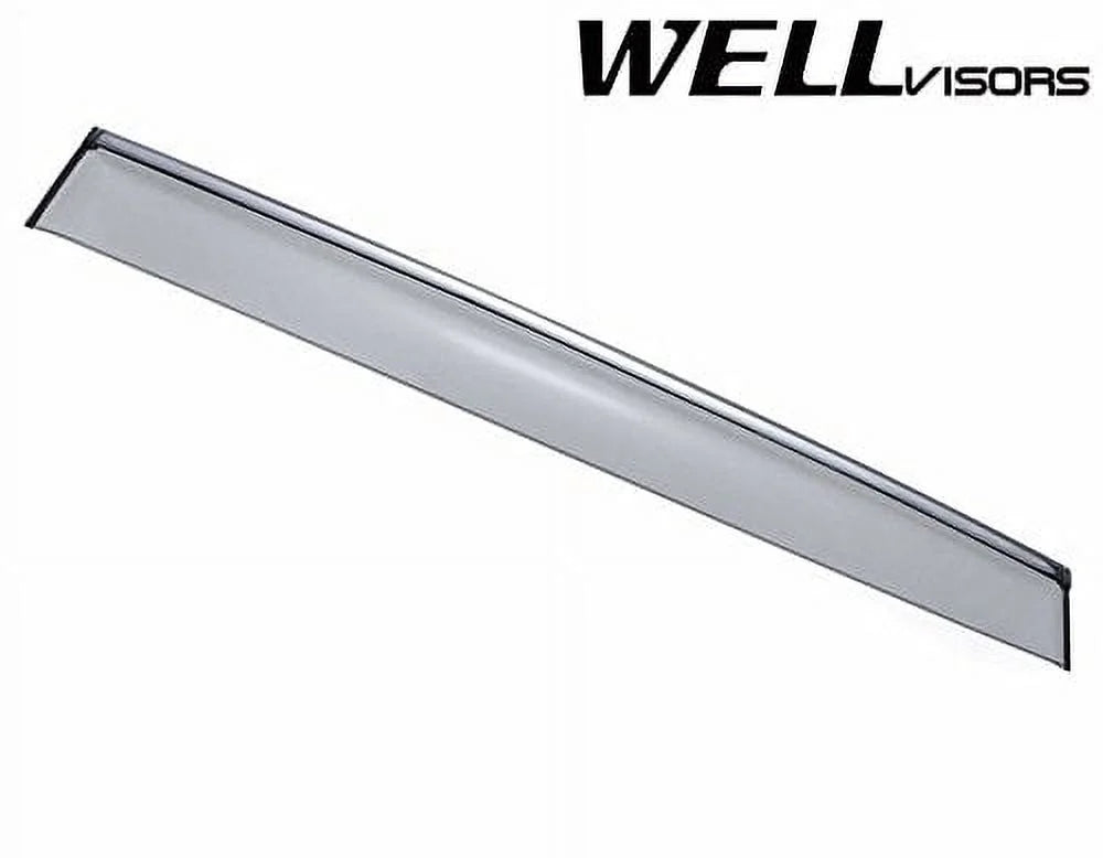 Side Window Wind Deflector Visors with Chrome Trim G127