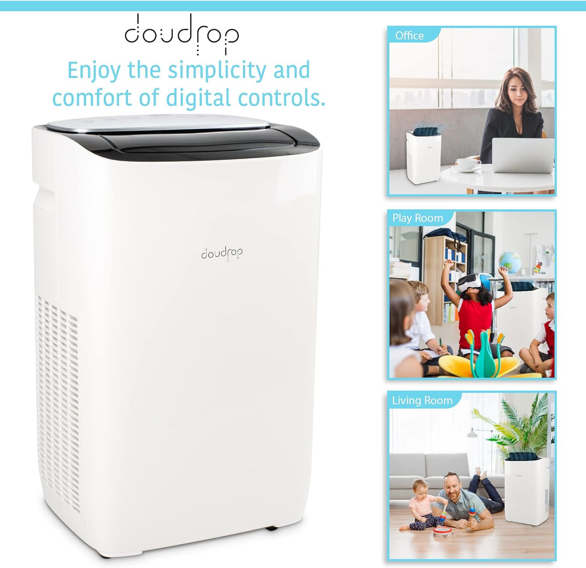 12000 BTU Portable Air Conditioner with Activated Carbon Filter and Remote Control F1028