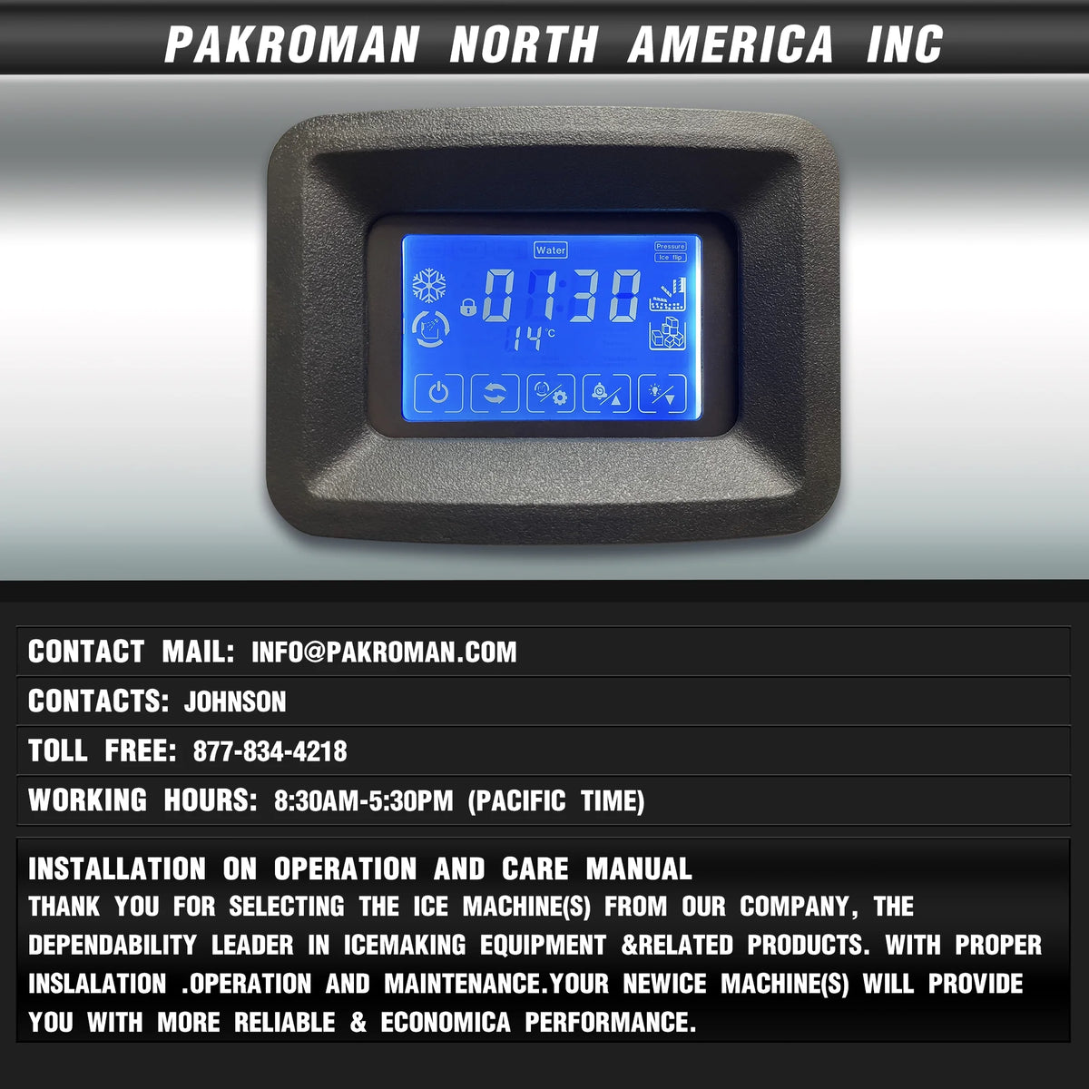 Commercial Ice Maker Machine with Stainless Steel Compressor M70674