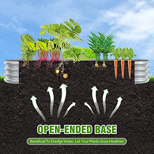 2 Pcs 9 x 3 x 1 FT Galvanized Steel Raised Garden Bed N8774