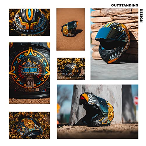 Matte Black Modular Motorcycle Helmet E56569