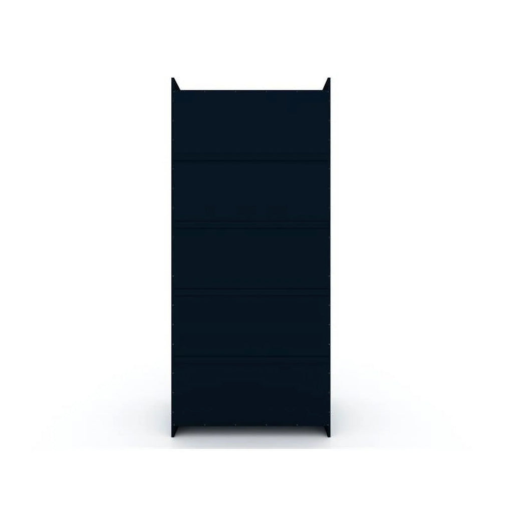 Blue Wood Sectional Corner Wardrobe Closet L675