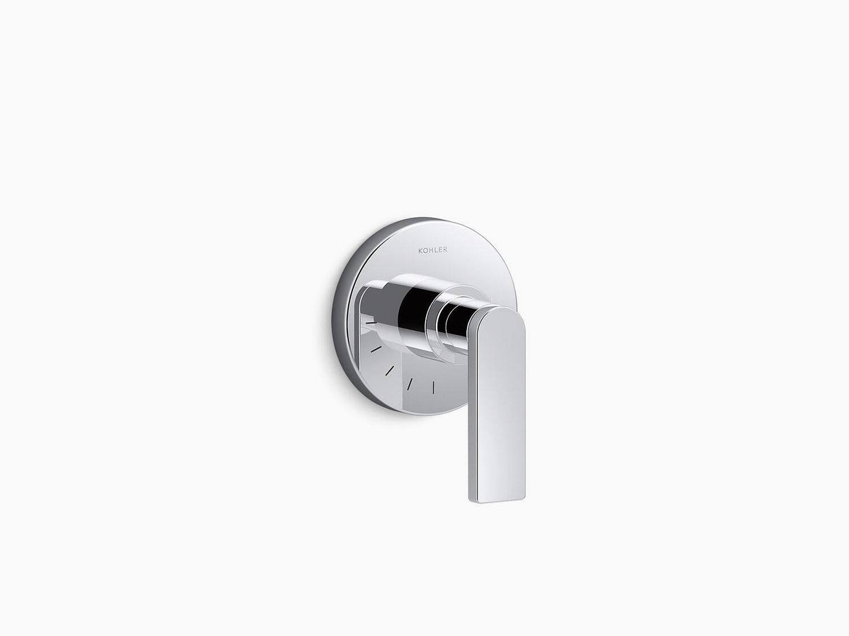 Matte Black Volume Control Valve Trim with Lever Handle F80054