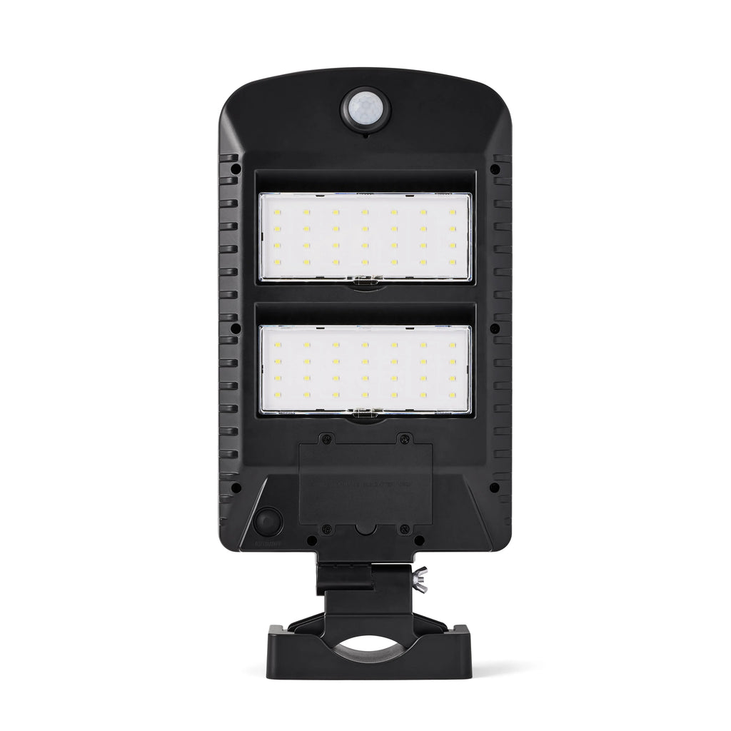Solar Powered Motion Street and Area Light, Black, 120° Beam Angle J180