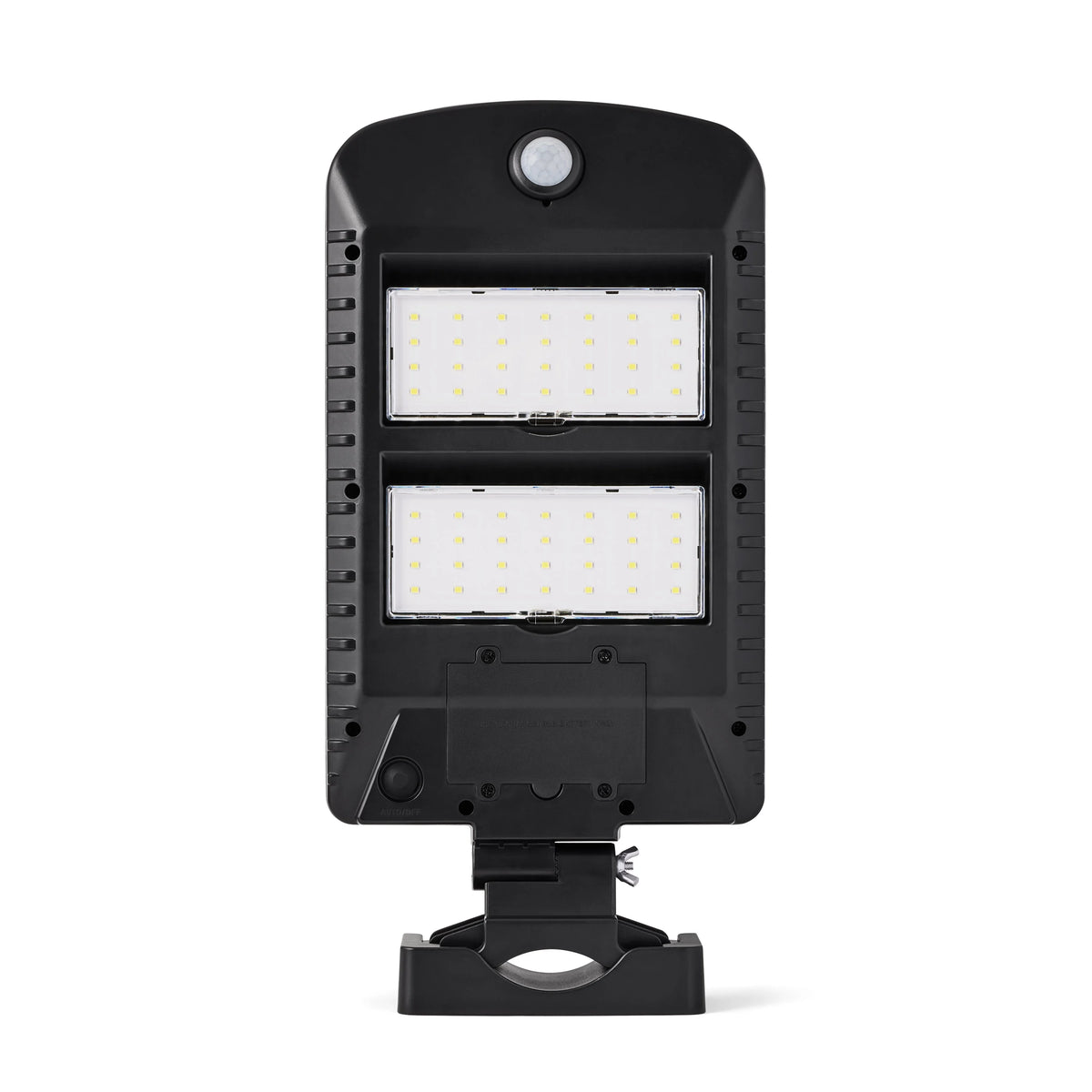 Solar Powered Motion Street and Area Light, Black, 120° Beam Angle J180