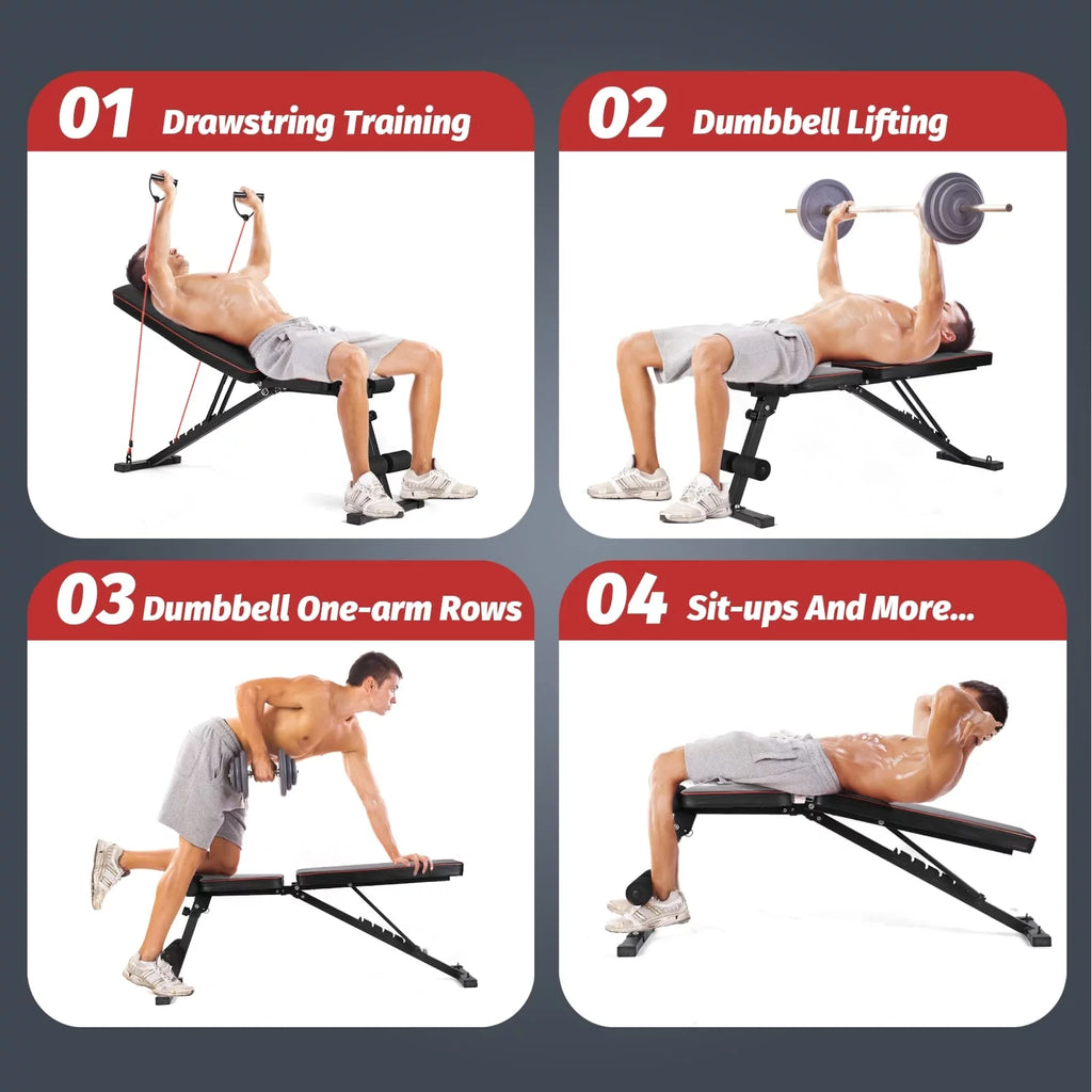 Adjustable Incline Decline Foldable Weight Bench A403