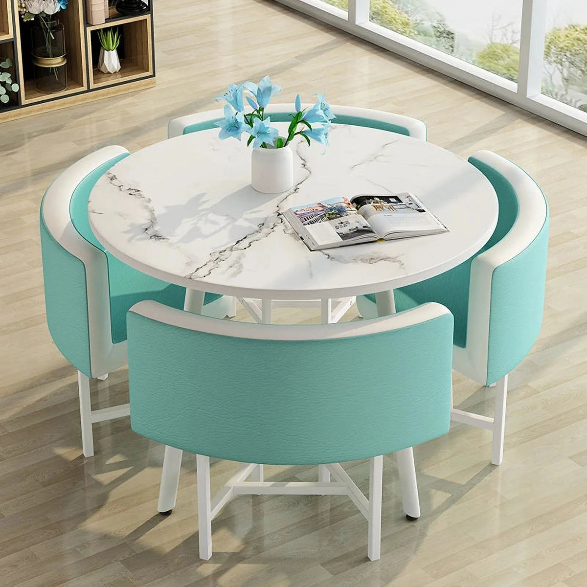 Dining Table Set 4 Chairs Z17427