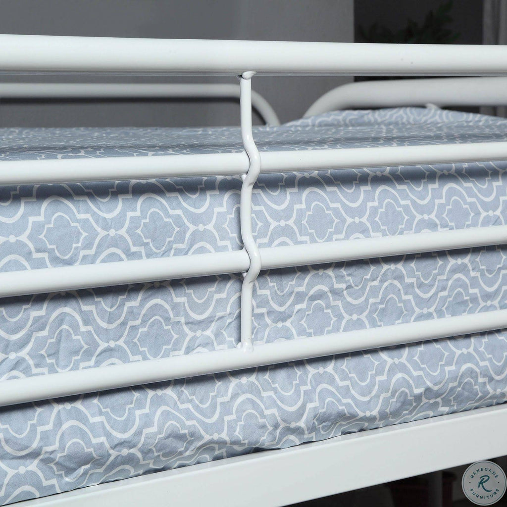 White Full Over Full Bunk Bed N26823