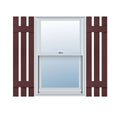12 inch x 47 inch Vinyl Three Board Spaced Shutters V516