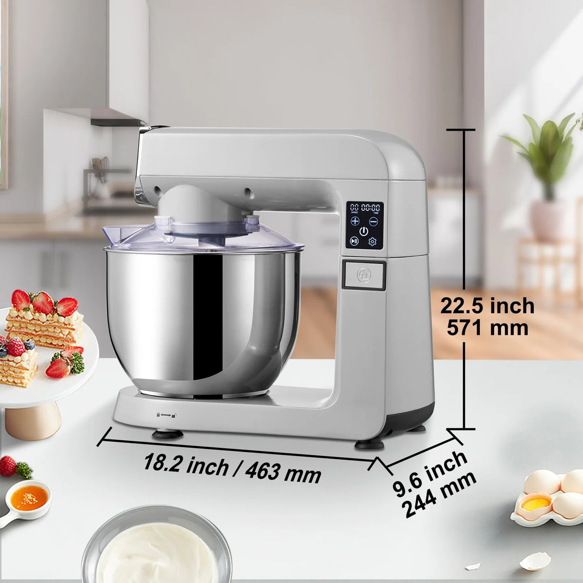 Stand Mixer Tilt Head Dough Mixer 7L 450W 6 Speed N2730