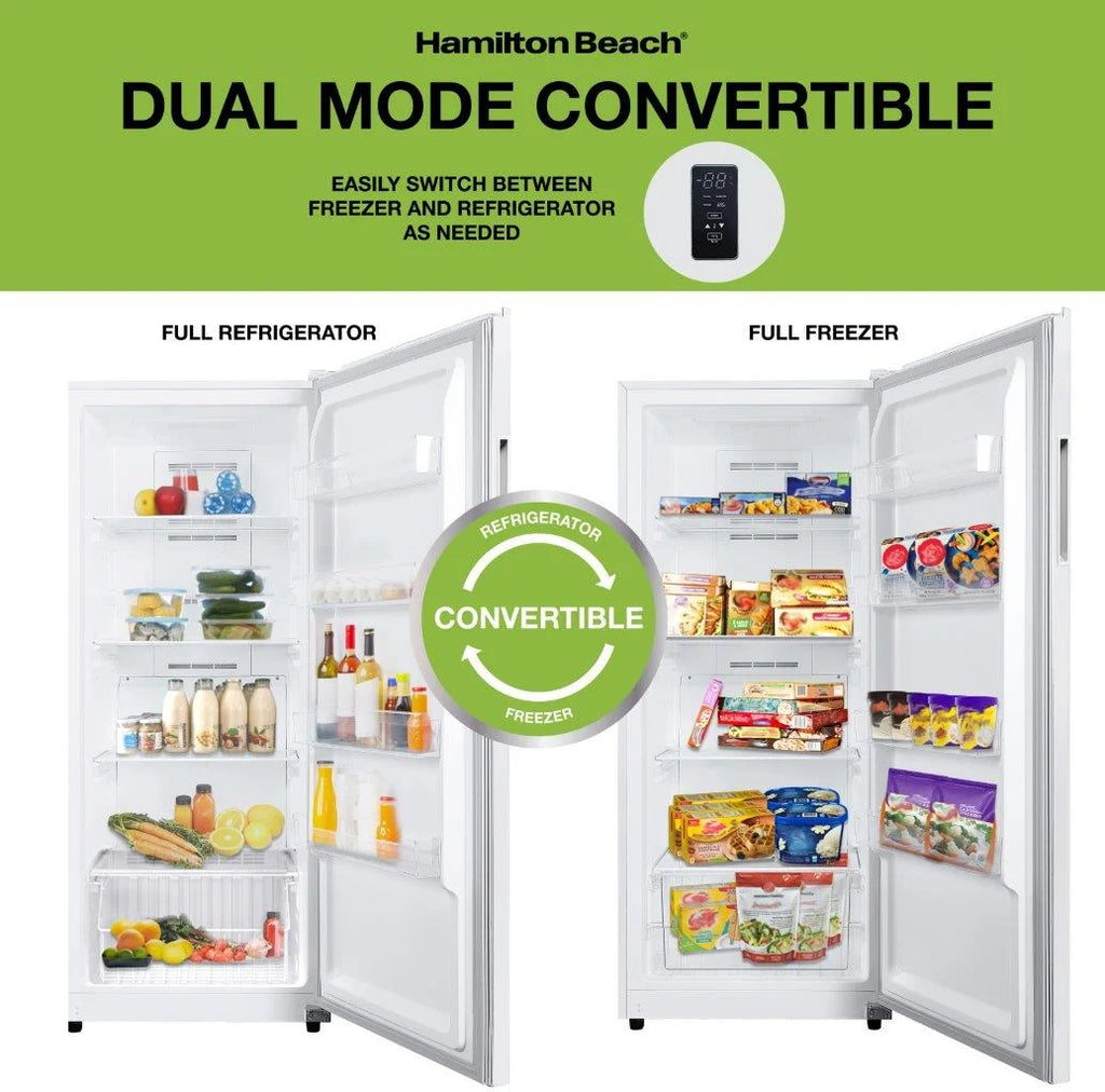 17 Cu. ft. Upright Convertible Freezer and Refrigerator White S54213