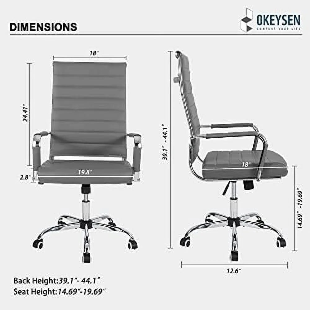 Ergonomic High Back PU Leather Office Chair Z95856