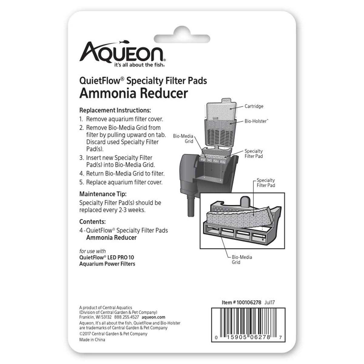 Ammonia Reducer Filter Pads K481076