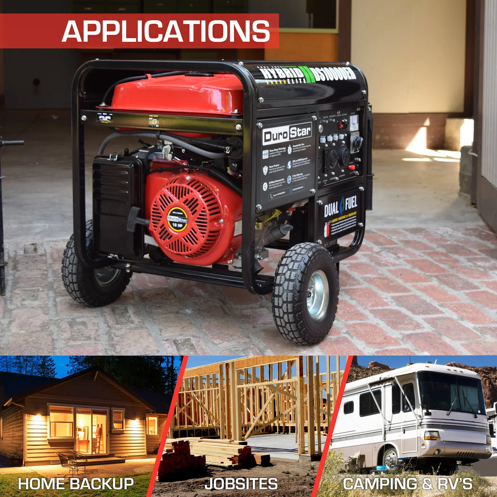 10000-Watt Dual Fuel Generator with Electric Start W54567