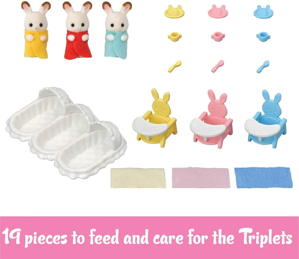3 Hopscotch Rabbit Figures Dollhouse Playset B437707