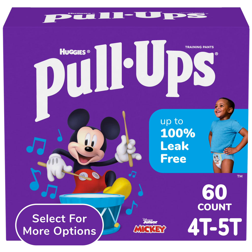 Boys' Potty Training Pants, 4T-5T (38-50 lbs), 60 Count E26564
