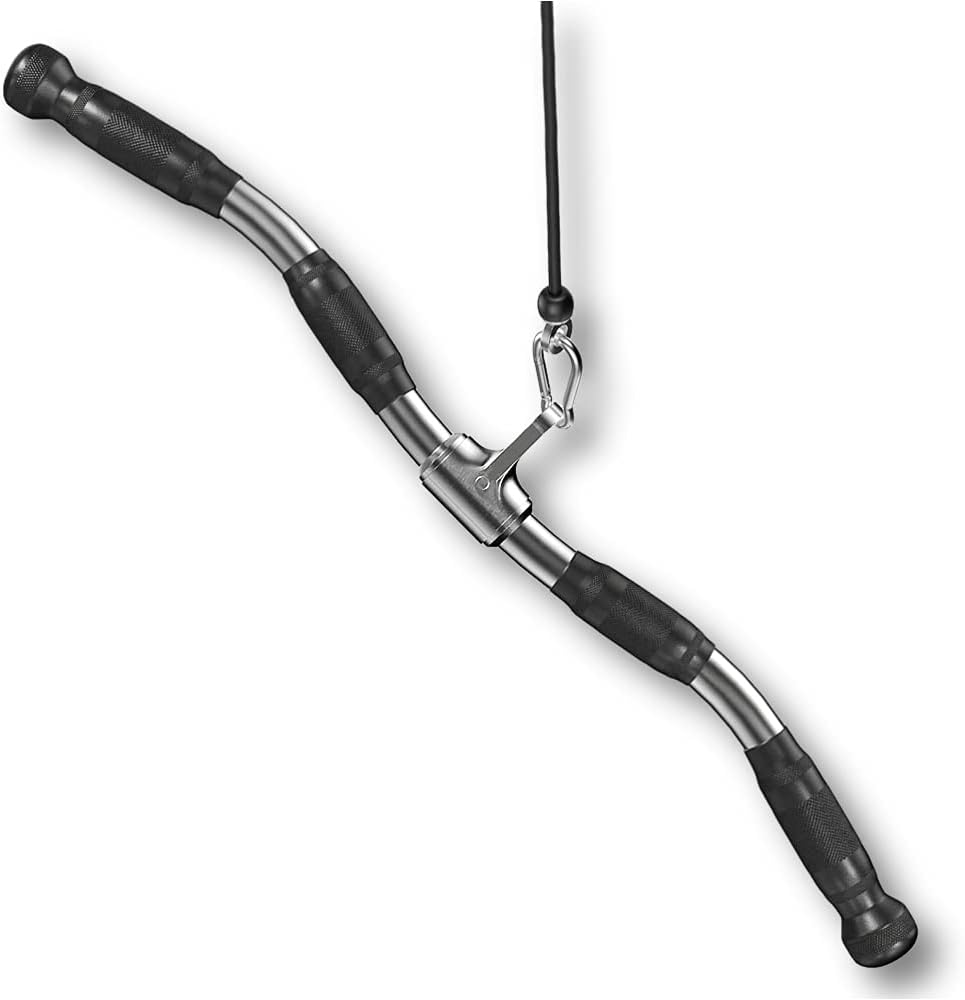Silver LAT Pull Down Bar Cable Machine Attachment O32008