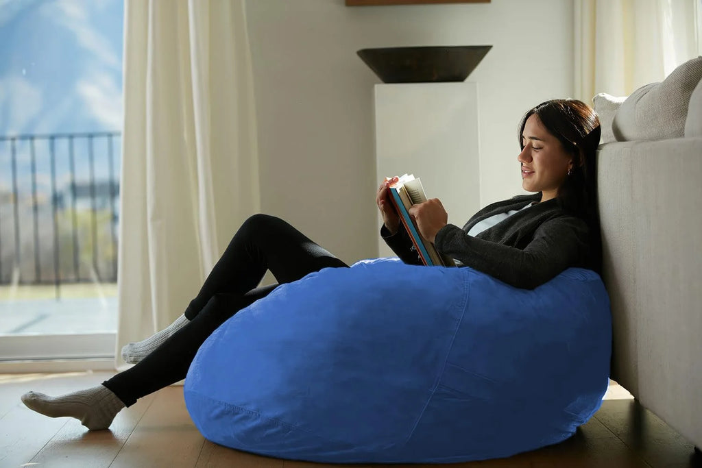 Plush Microsuede Bean Bag Chair Q169089