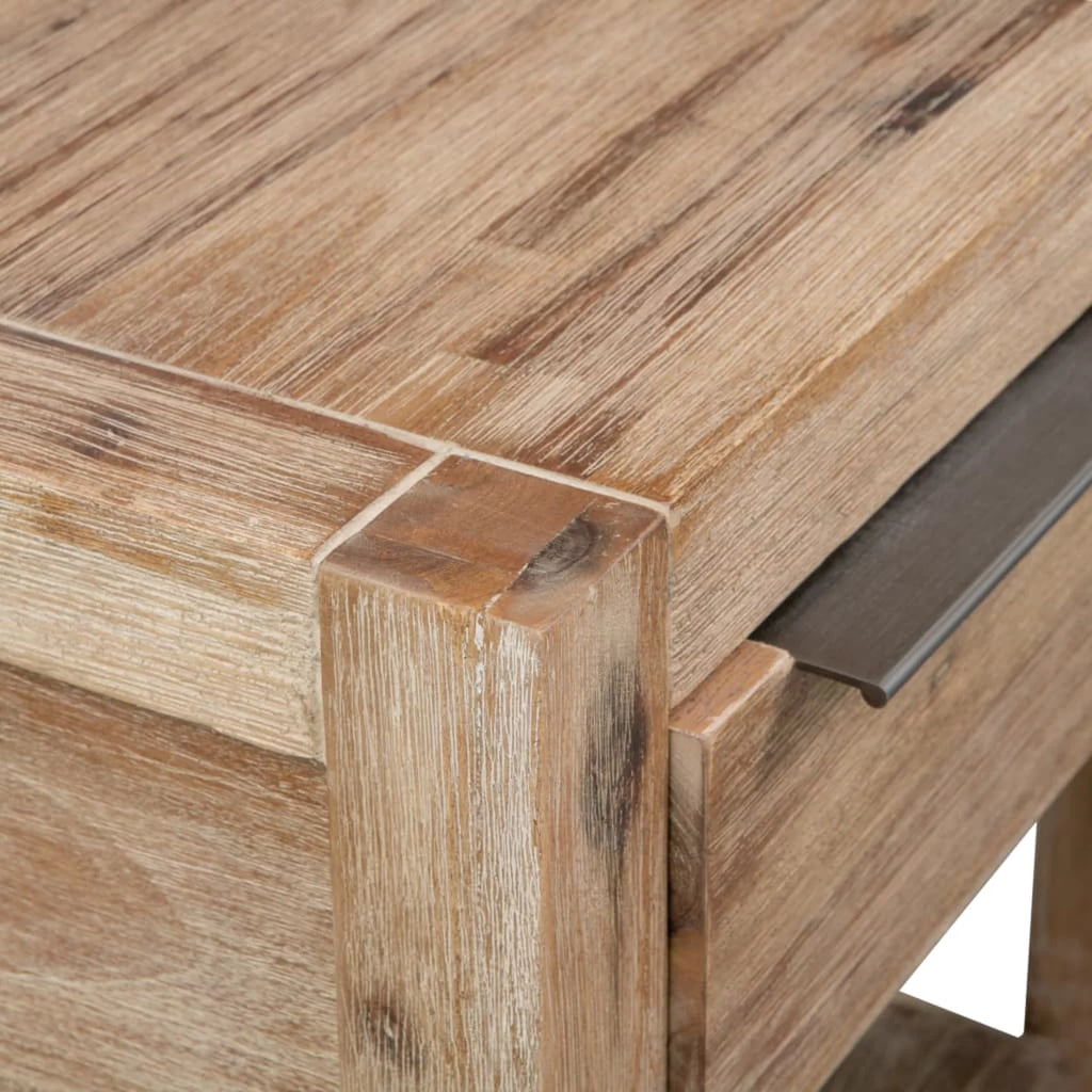 Nightstands with Drawers 2 pcs Solid Acacia Wood C1202