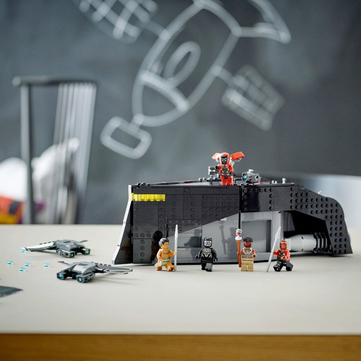 Buildable Boat Toy with 2 Drones D89473