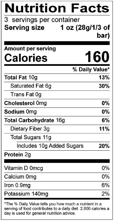 Dark Chocolate Bar with Cinnamon Cayenne and Cherries, 3 Ounce Pack of 12 Q8777