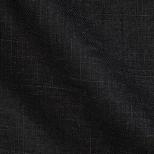 Black Linen Chair and Footstool Covers Q412