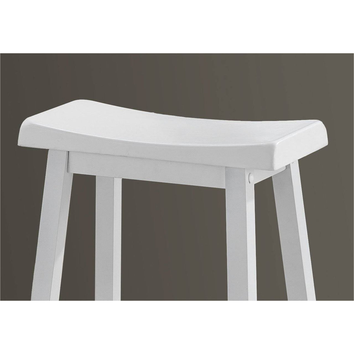 White Solid Wood MDF Barstool P556407