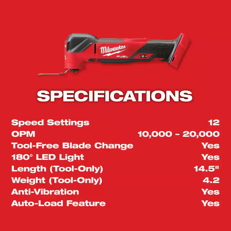 18V Cordless Brushless Oscillating Multi-Tool Kit with 6.0Ah Batteries M68185
