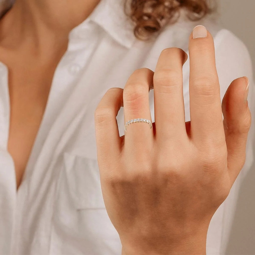 18k Rose Gold Diamond Wedding Band P297030