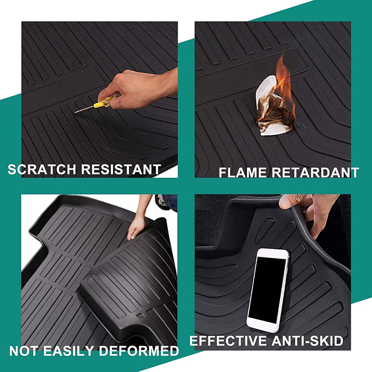 Heavy Duty Cargo Mat Liner with Traction Grips, Pack of 2 W710