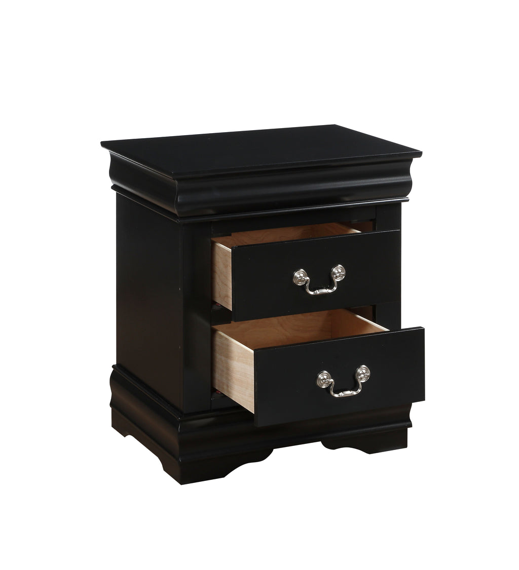 Vintage Wood Nightstand with Drawers B543172