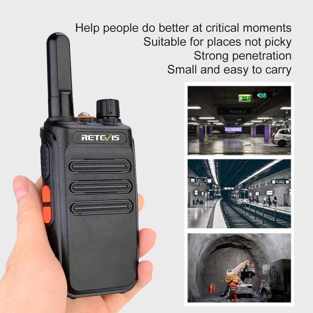 Walkie Talkie 6 Pack, Two Way Radios with Flashlight Z7508