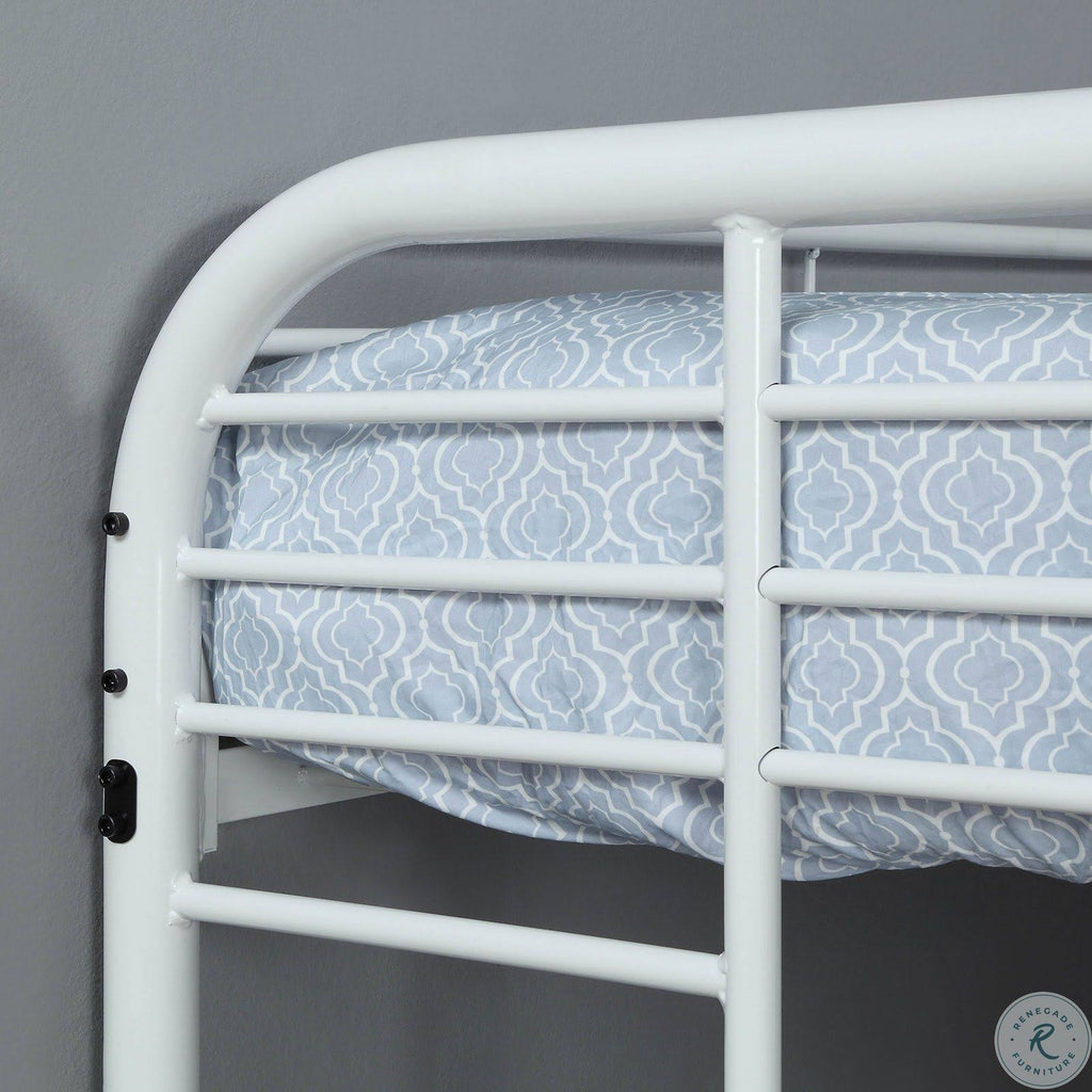 White Full Over Full Bunk Bed N26823