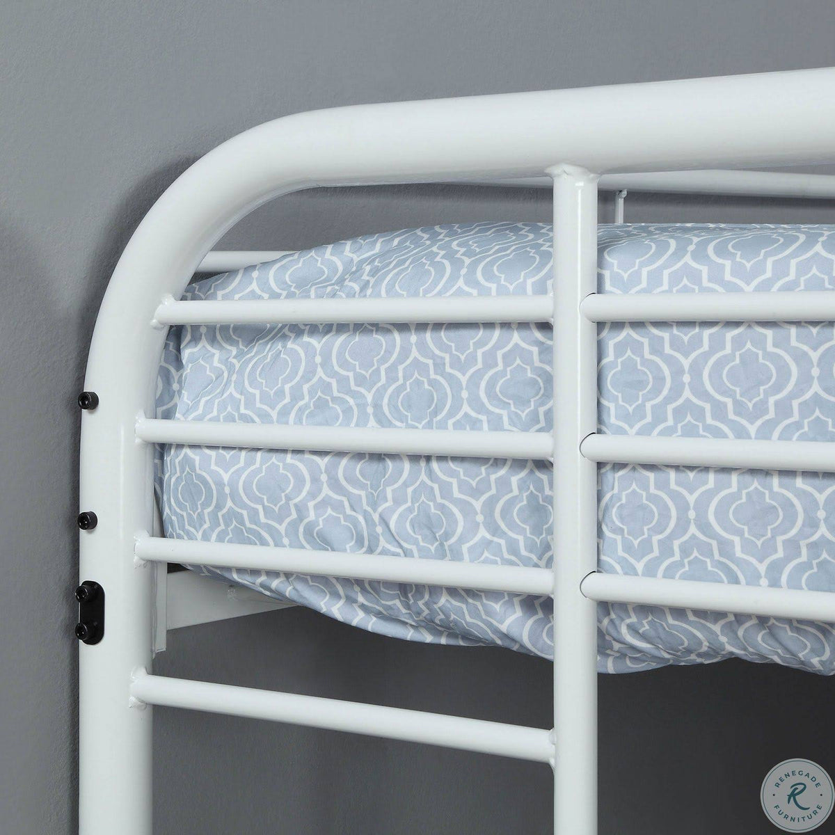 White Full Over Full Bunk Bed N26823