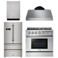 36 Propane Gas Range, Range Hood, Refrigerator, Dishwasher S45136