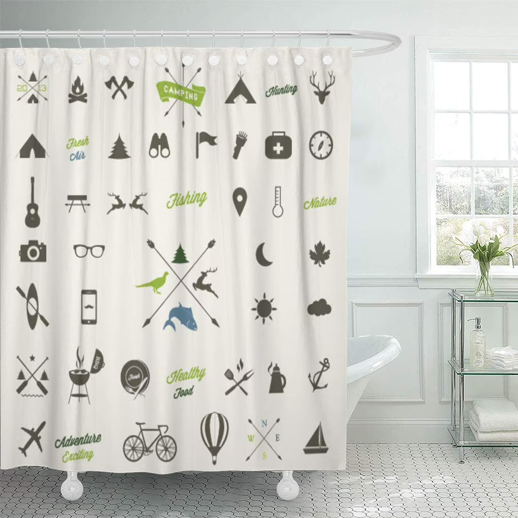 66x72 inch Camping Shower Curtain Z55132