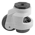 3 in. Nylon Wheel Metric Stem Leveling Caster Ivory M5723