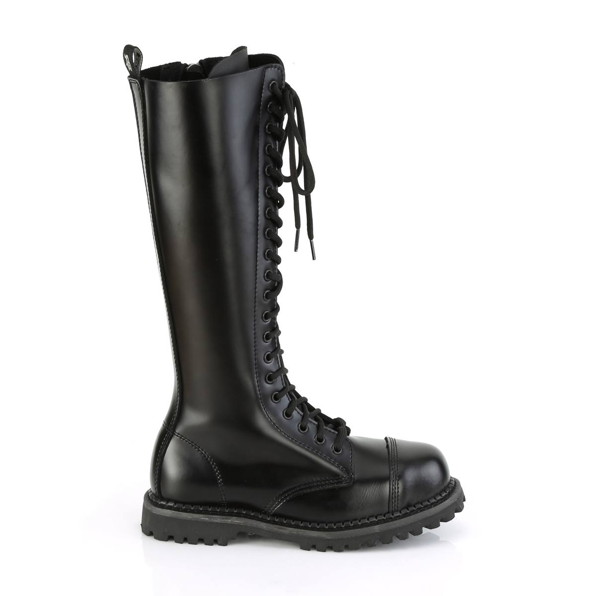 Black Leather Boots Y9120
