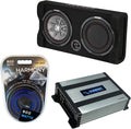 10 Thin Sub Box Passive Radiator Bundle with Amplifier & Amp Kit N94896