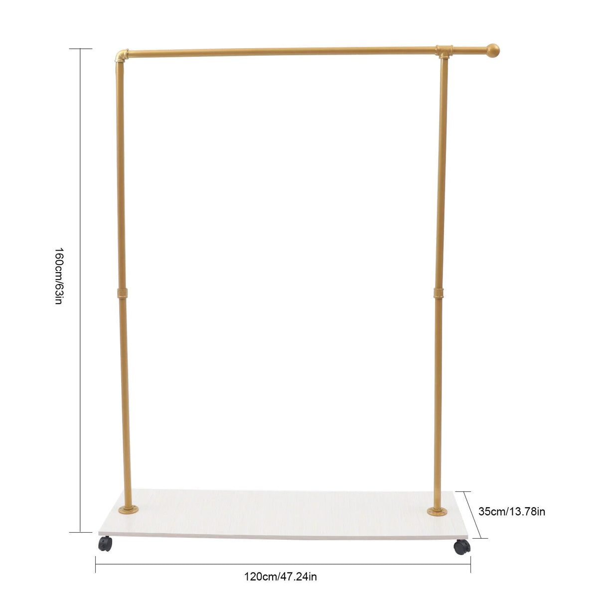 Industrial Pipe Clothes Rack U392