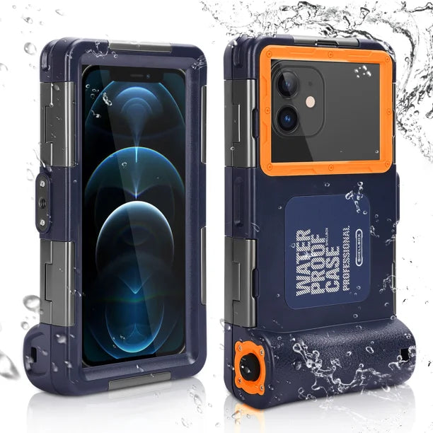 Waterproof Protective Case for Phones Up to 6.9 Inch with Lanyard H903377