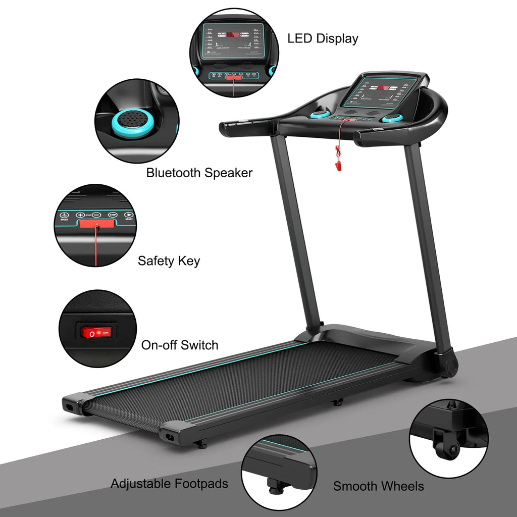 2.25HP Electric Treadmill with Bluetooth Speaker B24324