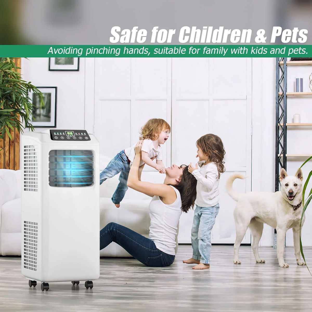 5500 BTU 3-in-1 Portable Air Conditioner with Dehumidifier and Window Kit R9534