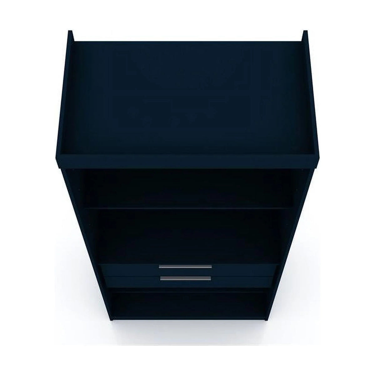 Blue Wood Sectional Corner Wardrobe Closet L675